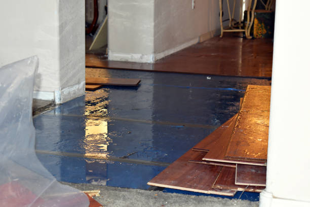 Professional Water Damage Restoration technician working in Mukwonago, WI